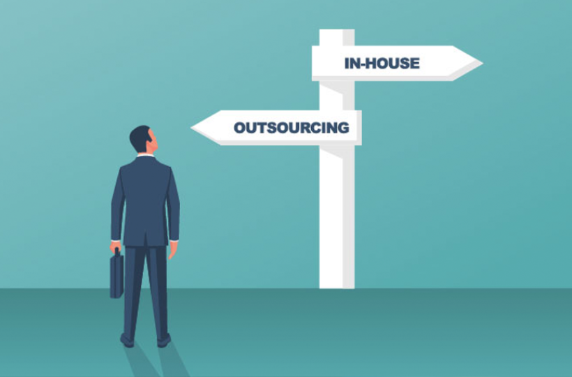 Difference between in-house hiring and outsourced staffing